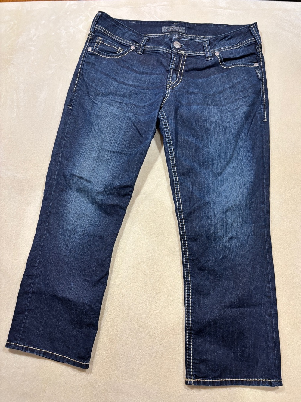 Silver Jeans Suki Dark Indigo Straight-Leg Women’s Jeans